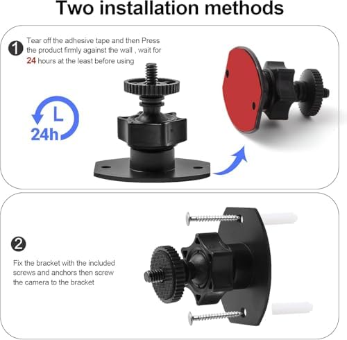 Vue 5 de Support Murale Minitrepied Vis