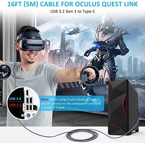 Vue 2 de Tiergrade Cable Meta Quest