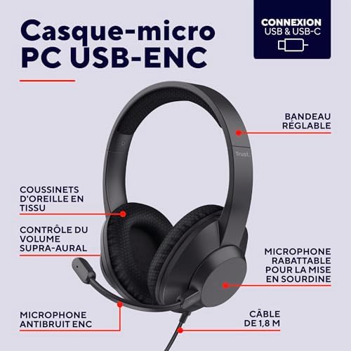 Vue 2 de Trust Ayda Max Casque