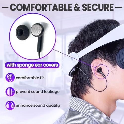 Vue 5 de Sciuu Ecouteurs Gaming Compatible