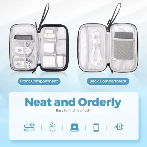 Vue 2 de Procase Sac Rangement Cable