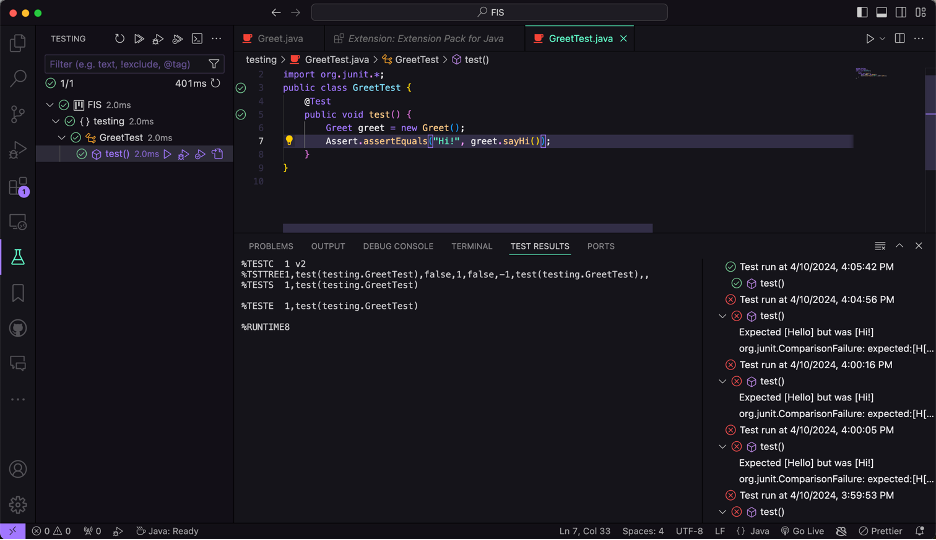 Instalar JUnit para pruebas de Java en Visual Studio Code