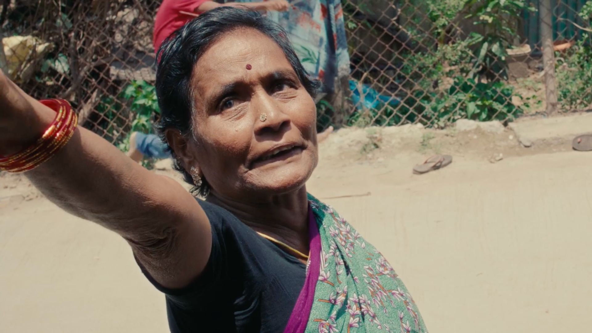 Bheema Rao stroll with mother