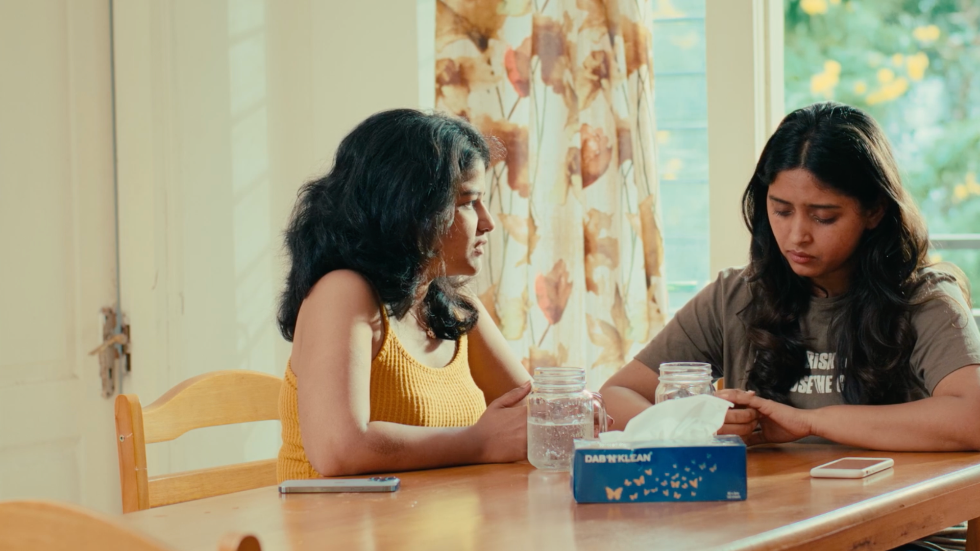 Anusha consoling at home