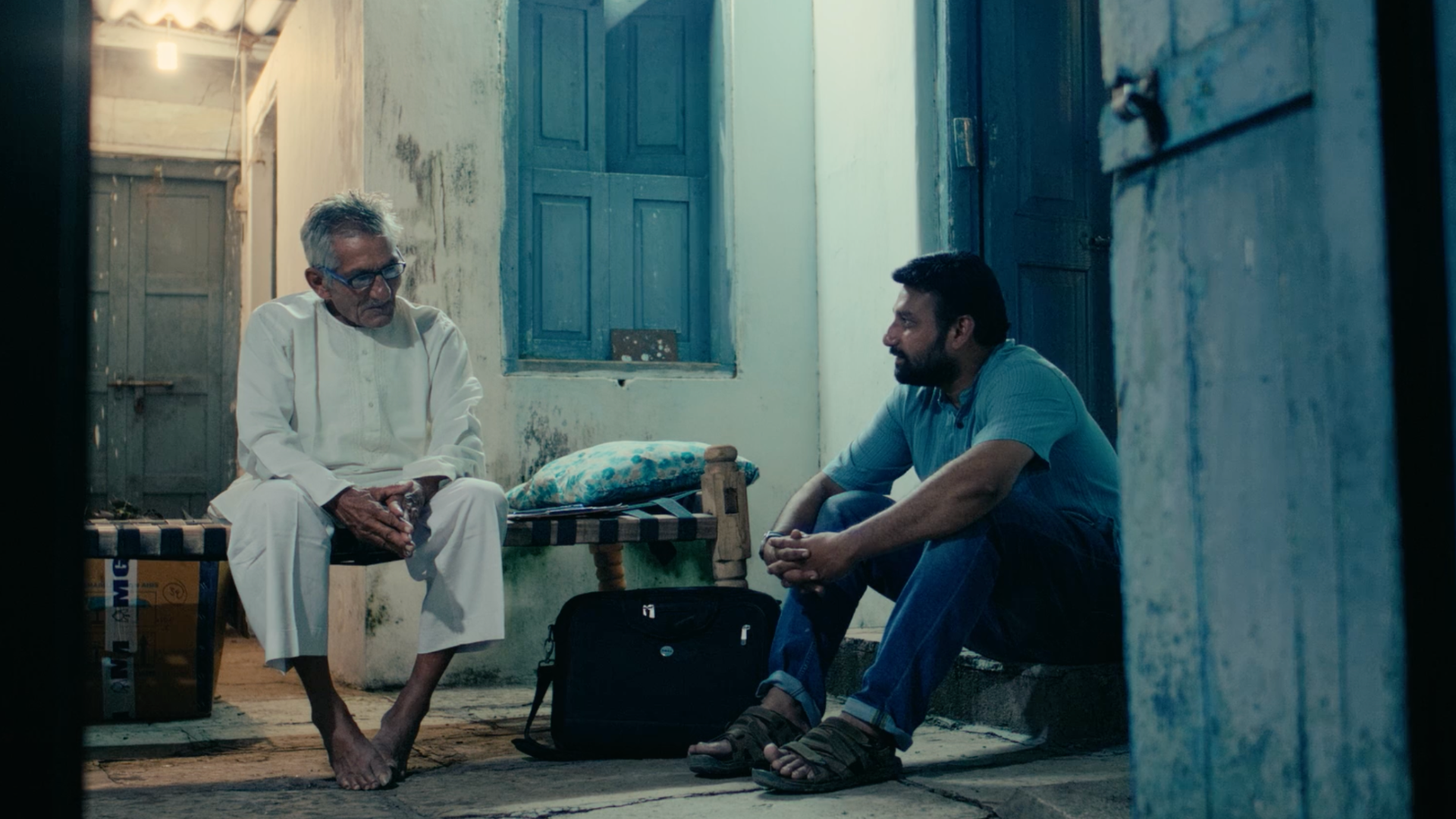 Feroz chatting with uncle