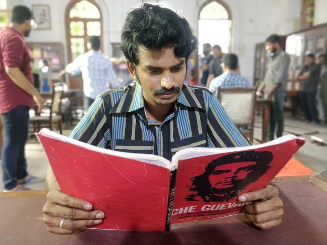 Ajith Mohan on the sets of George Reddy