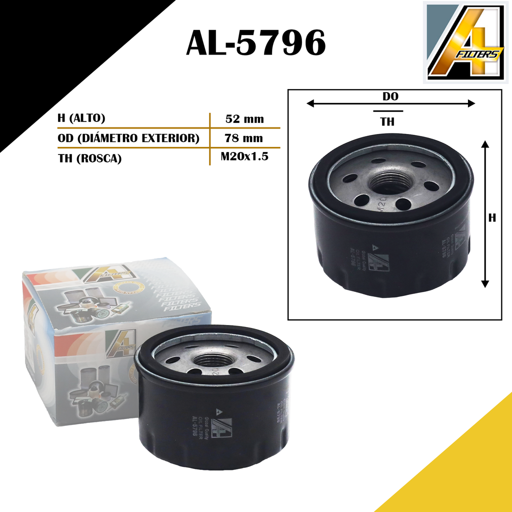 Filtro de Aceite - Renault Megane, Renault Twingo, Renault Clio, Renault Logan, Renault Laguna, Renault Symbol, Renault Scenic, Renault Kangoo