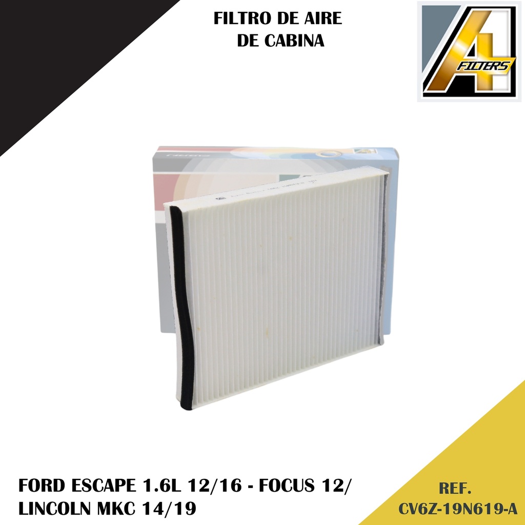 Filtro de Cabina - Ford Escape 1.6L 2012-2016, Ford Focus 2012~, Lincoln MKC 2014-2019