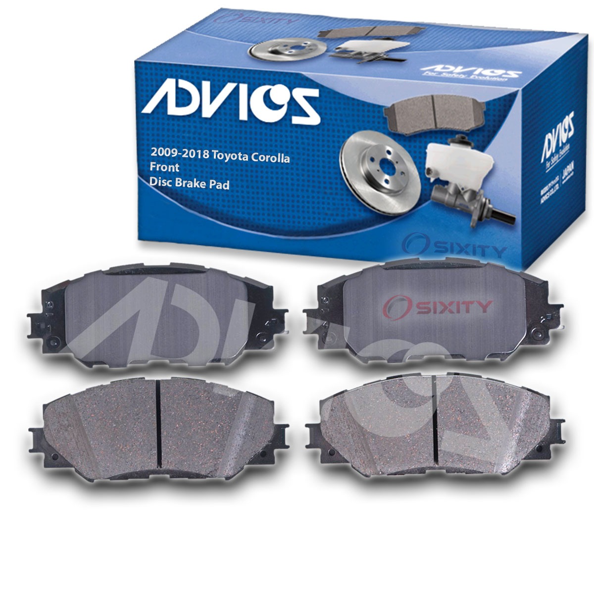 PASTILLA/TACO DE FRENO DEL. TOY. COROLLA 07-/RAV4 05- [04465-42160/D1210-8330/04465-02220]
