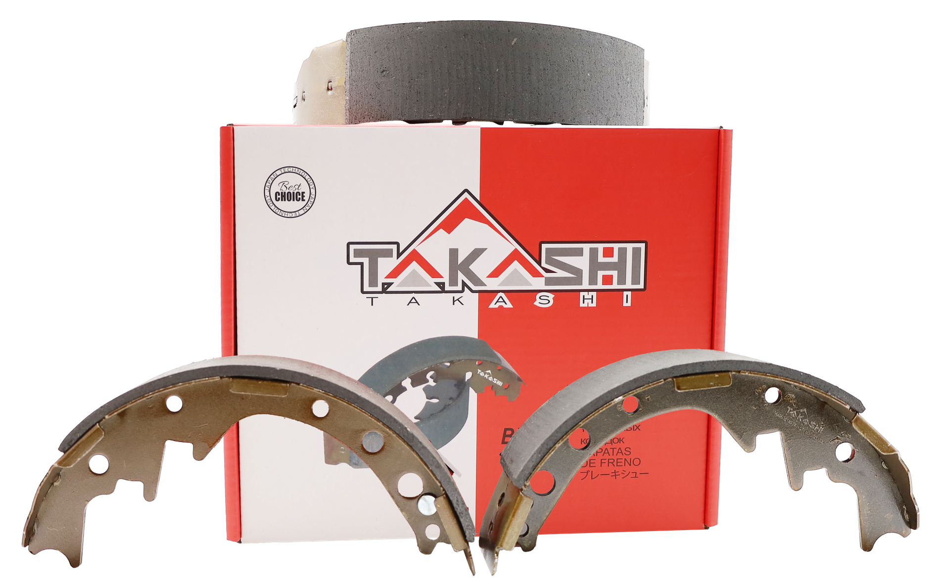 BANDA/ZAPATA DE FRENO TOY. HILUX RN85 4X2 88/98 22R/ HIACE 89/00/ DYNA 01/~ (K2260) (TAKASHI)