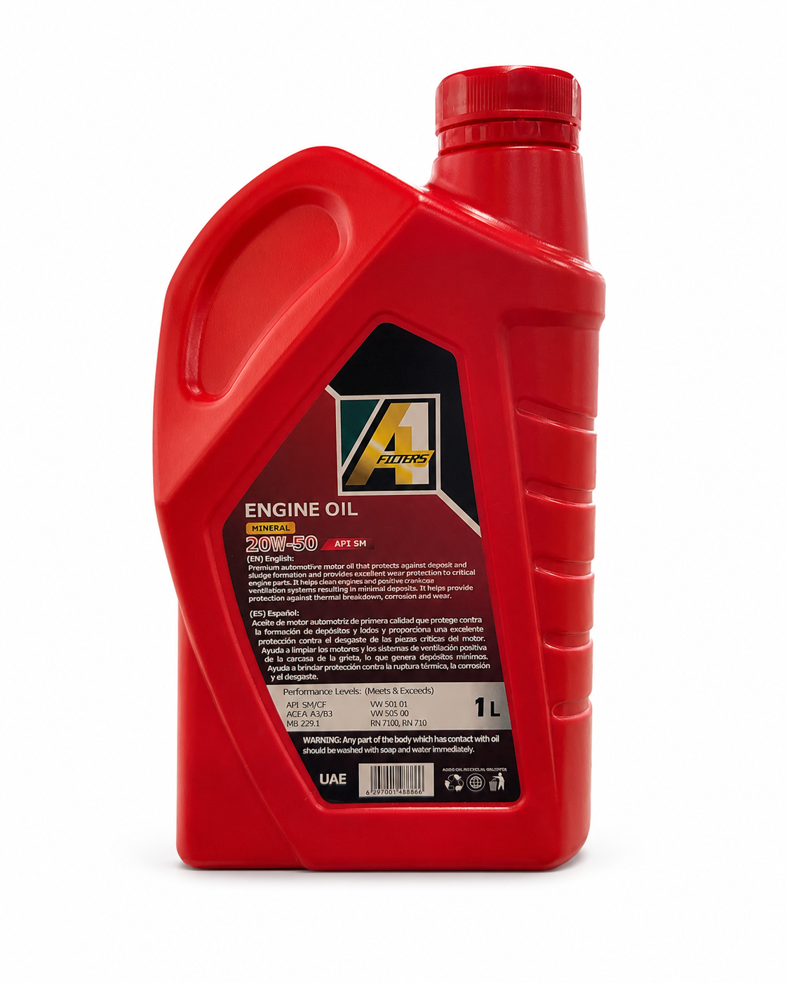 ACEITE API SM SAE 20W-50 1L MINERAL - foto 2 de 3