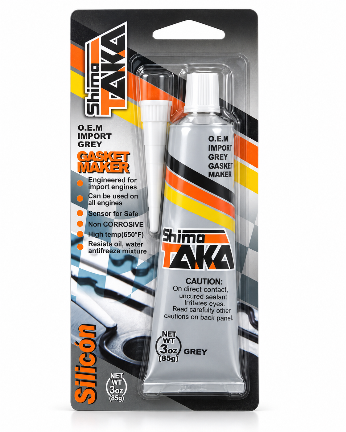 Silicón Gris RTV Formador de Juntas Shimataka 85 G / 3 OZ