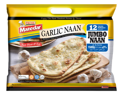 Garlic Tandoori Naan — Jumbo Pack
