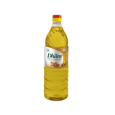 Dhara Filtered Groundnut Oil 1 Litre Pet Bottle