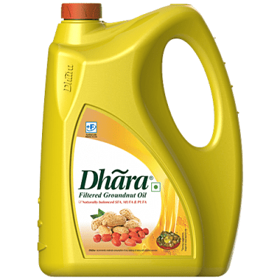 Dhara Filtered Groundnut Oil 5 Litre Jerry Can