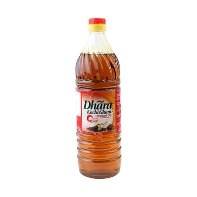 Dhara Kacchi Ghani Mustard Oil 200 ML Pet Bottle