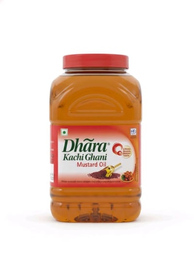 Dhara Kacchi Ghani Mustard Oil 2 Litre Pet Jar