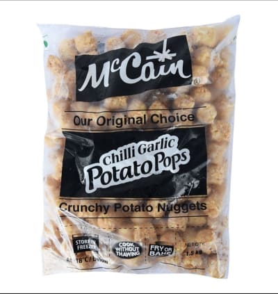 Chilli Garlic Potato Bites 1.5KG (Mccain)