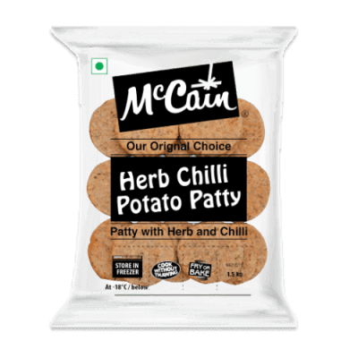 HERB CHILLI POTATO PATTY MCCAIN (1.5KG)