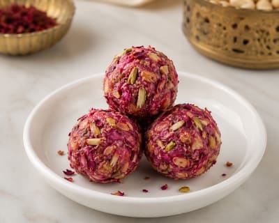 Rose Dry Fruit Ladoo