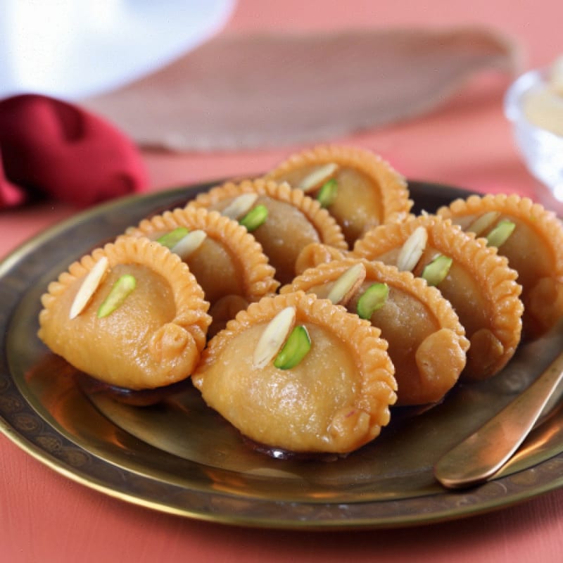 Gujia Stuffed With Khoya (Hand Made)