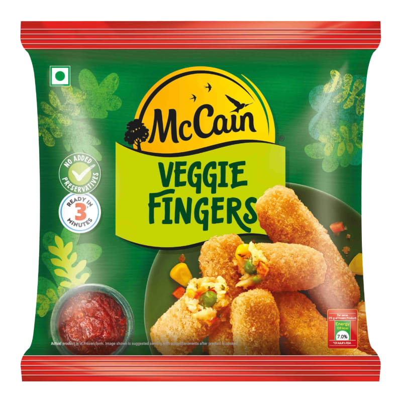 VEGGIE FINGER MCCAIN RETAIL PACK 400GM (24PACK/CTN)
