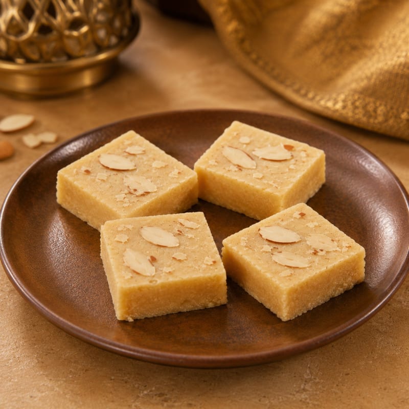Almond Barfi