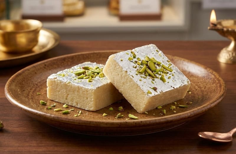Khoya Pista Barfi