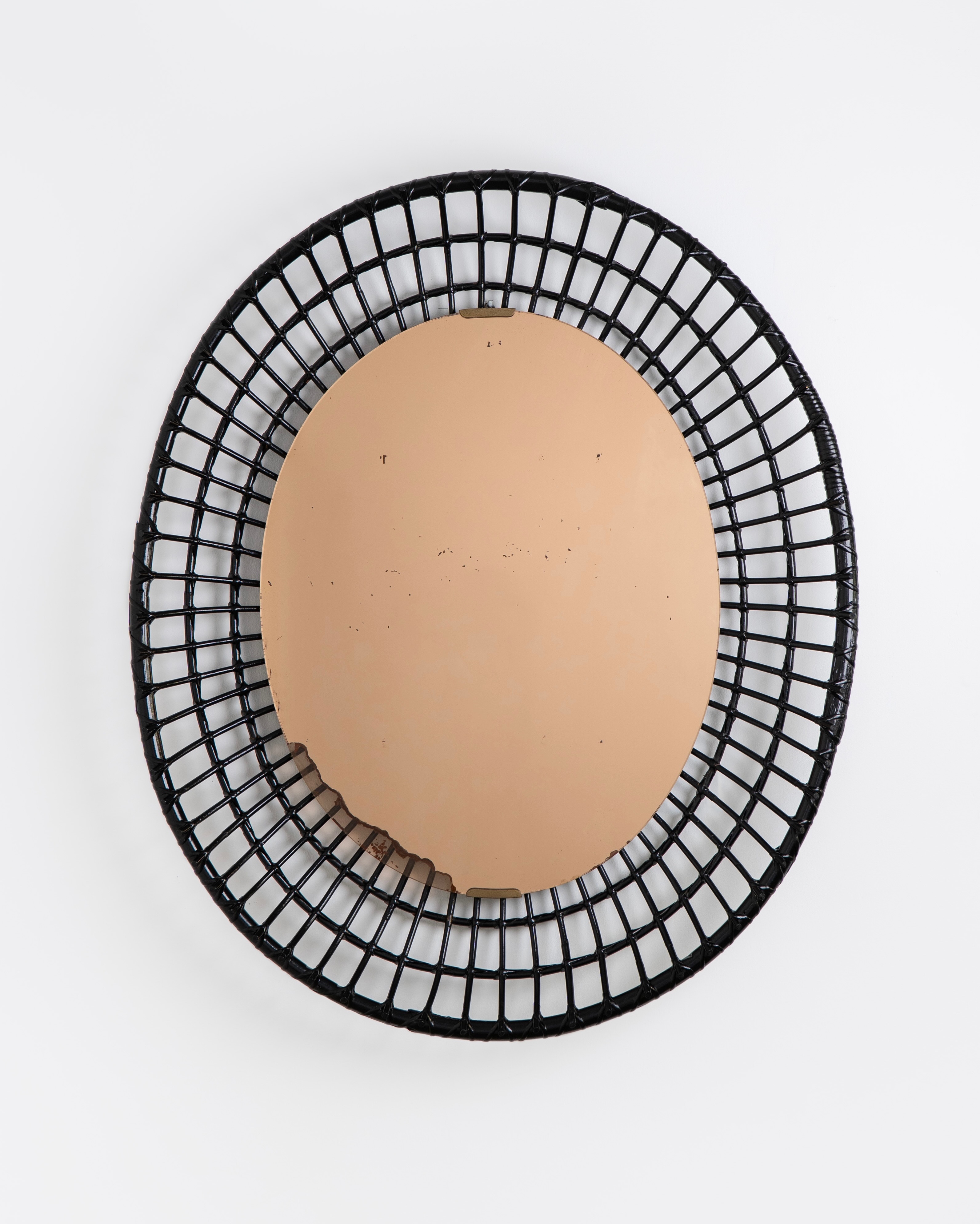Santambrogio & De Berti Bamboo Wall Mirror 1960s✨ #italiandesign #santambrogiodeberti #vintageitalian