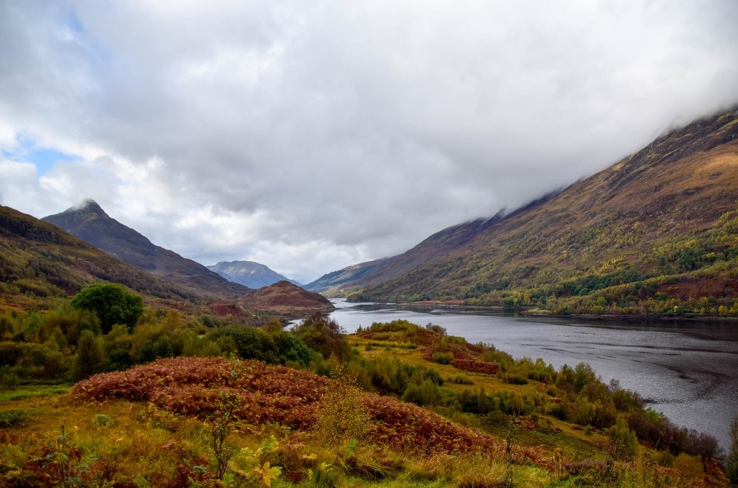 View from the Jacobite Steam Train, Scotland