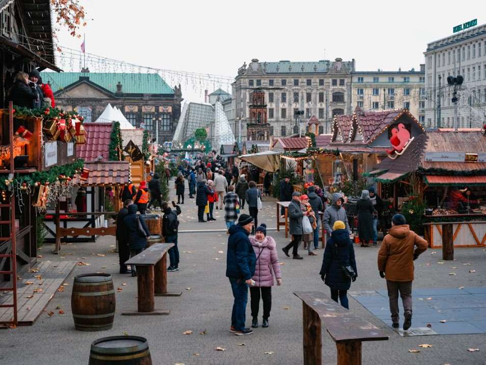 The Christmas market in Poznan!