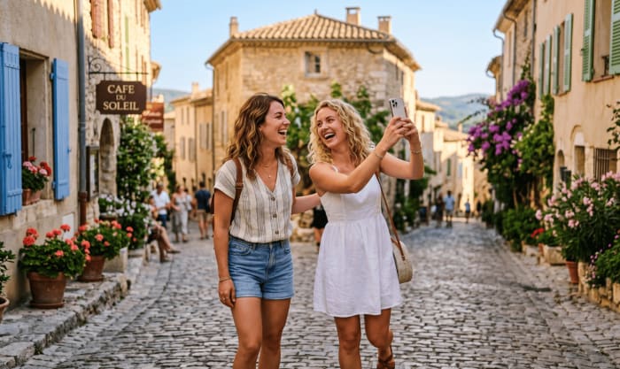 Femmes qui se prennent en photo dans une rue europééne (1).png