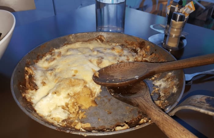 Truffade in a restaurant, Clermont-Ferrand
