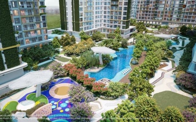 5 tòa tháp xanh giữa đại đô thị Vinhomes Grand Park