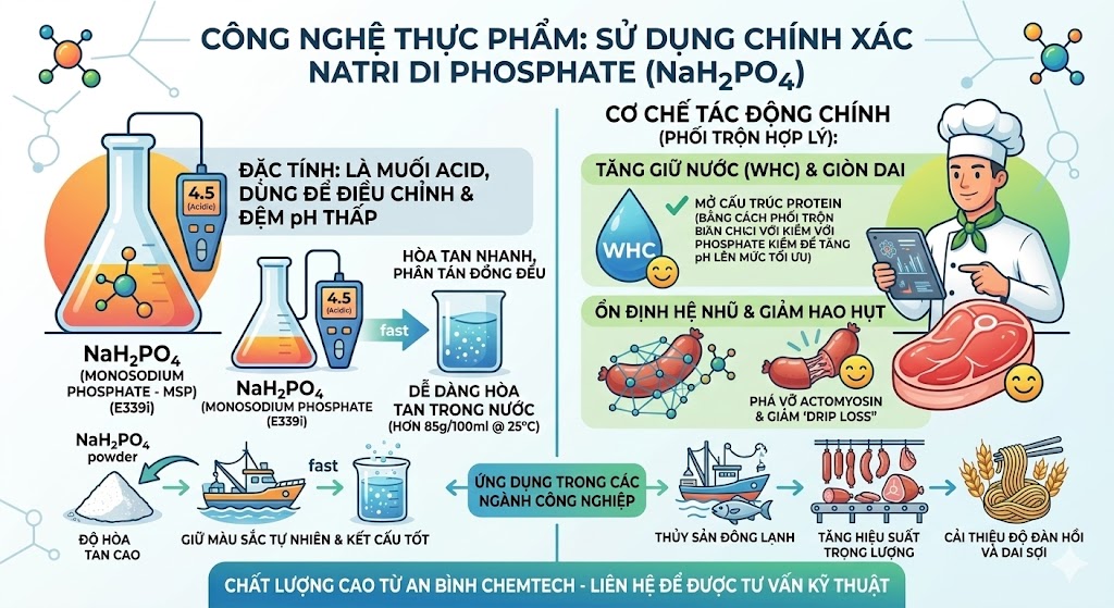 Tính tan của muối Natri Diphosphate​