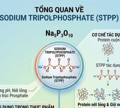 Giới thiệu về STPP trong thực phẩm: công dụng, cơ chế và cách dùng đúng