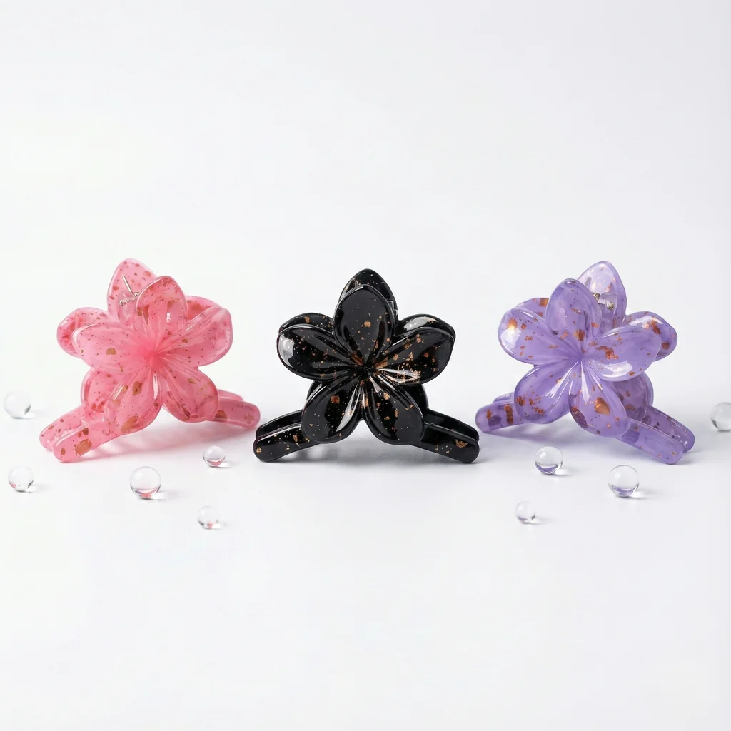 Caiman Flor con Destellos Dorados