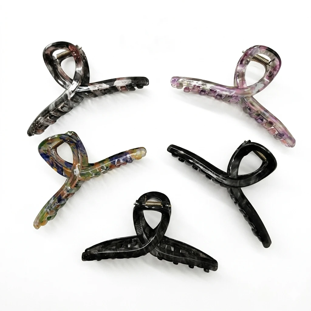 Caiman moño transparente 11cm