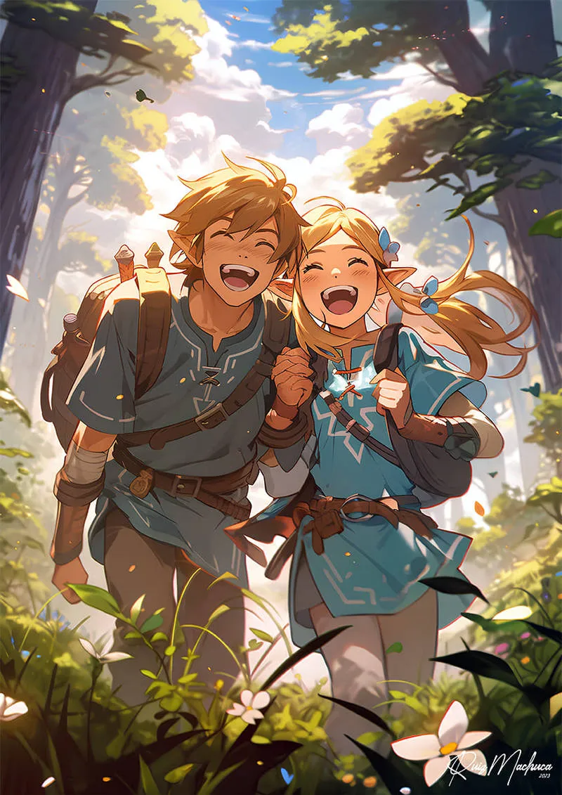 Link and Zelda concept