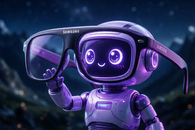 Samsung mostra seus óculos inteligentes com IA do Google