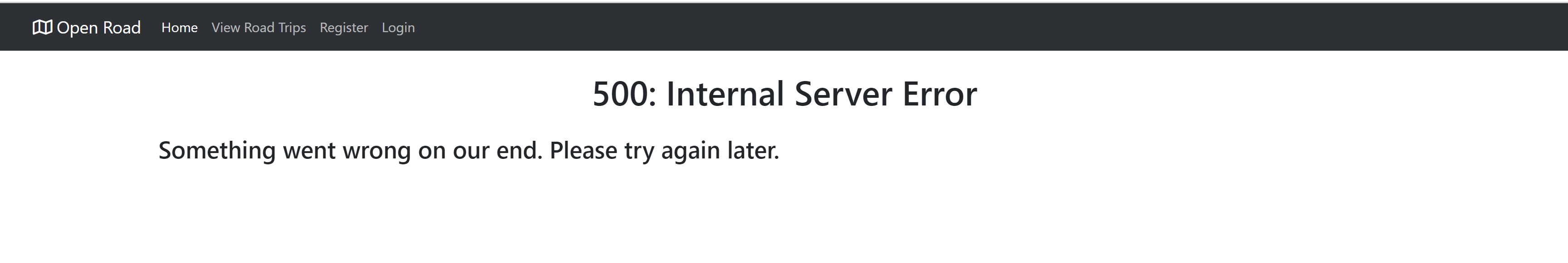 500 Internal Server Error