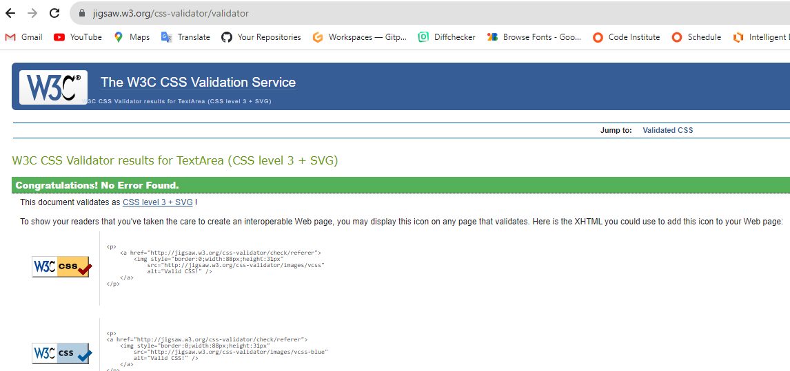 W3C CSS Validator