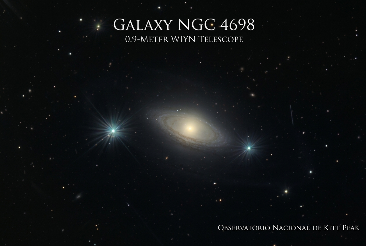 NGC 4698: La Galaxia Rebelde del Cúmulo de Virgo