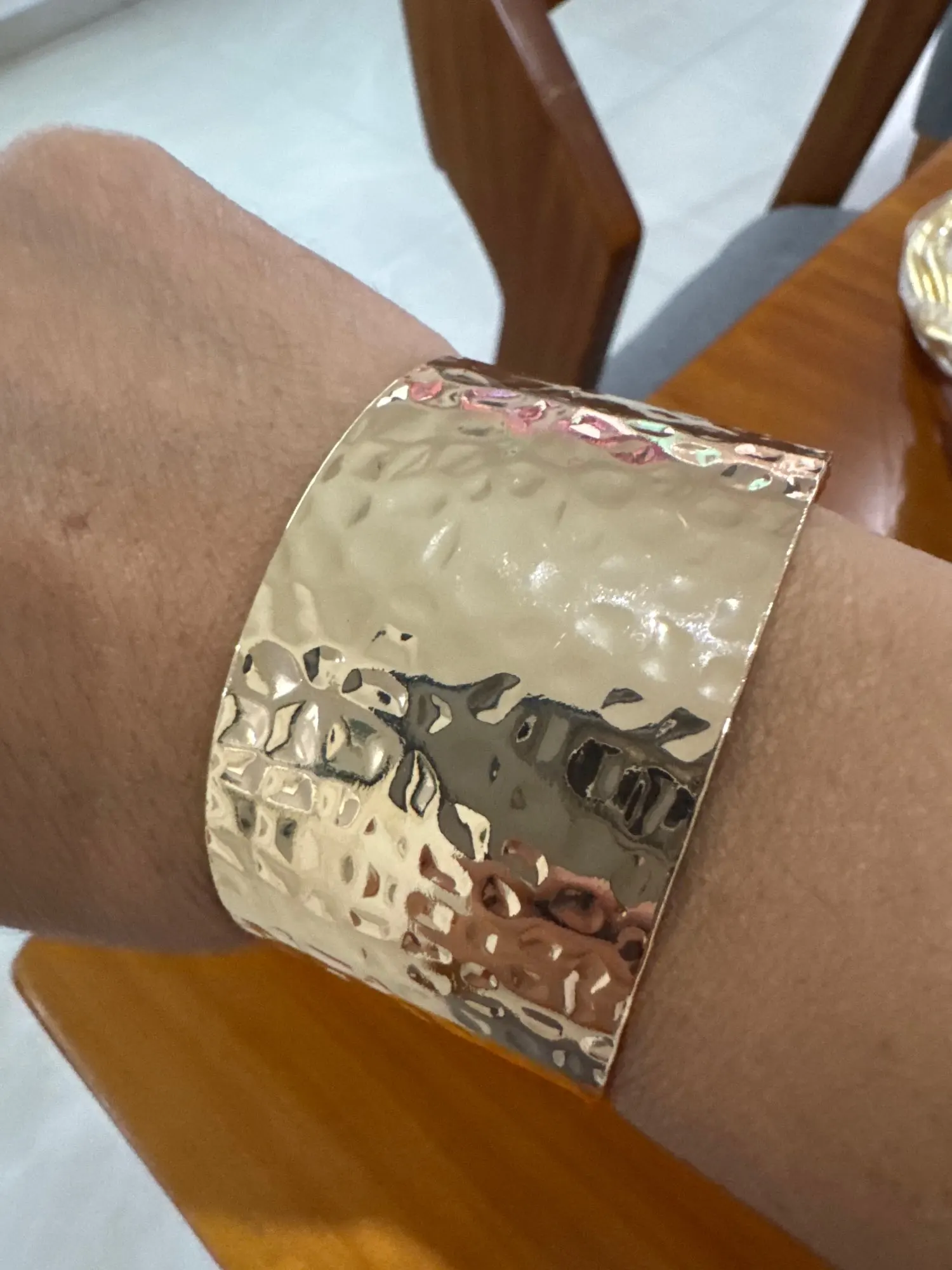 Luxury Titanium Gold Plated Mini Pearls Cubic Zircon Paved Opening Cuff Bracelet Bangle for  Women Fashion Charm Jewelry