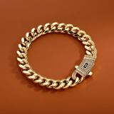 Gold bracelet 8mm * 7inche