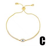 Copper inlaid zircon bracelet