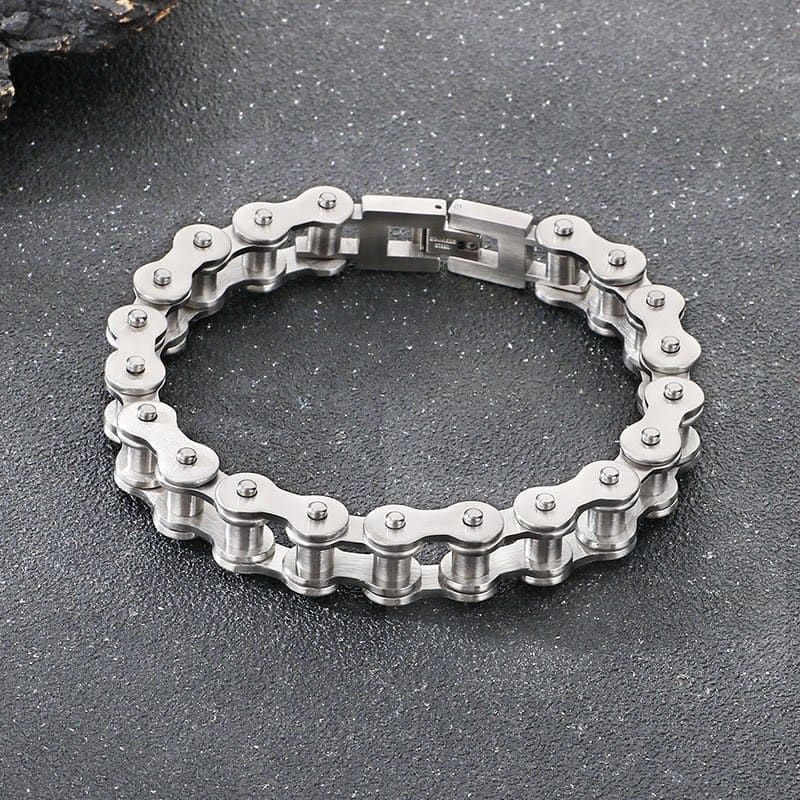 2026 QC Jewelry Personalized Magnetic Germanium Stone Watch Strap Bracelet Vacuum Electroplated Detachable Tungsten Steel Charm Bracelet - Steel color 1 - Women Chain