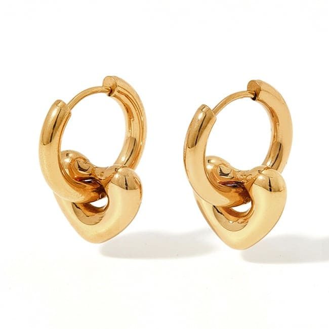 2026 QC Schmuck Anhänger Ohrringe Huggie Creolen Edelstahl 14K vergoldet Schmuck Großhandel für Frauen Wasserdichter Schmuck - Standard - Damen Hoop