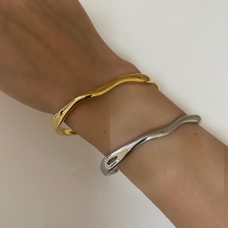 2026 QC Schmuck Mode Edelstahl Armreif Schmuck Armbänder Frauen Vergoldet Armband Femme Bijoux En Acier Inoxydable Pulseiras Pulseras - Gold - Damen Armband