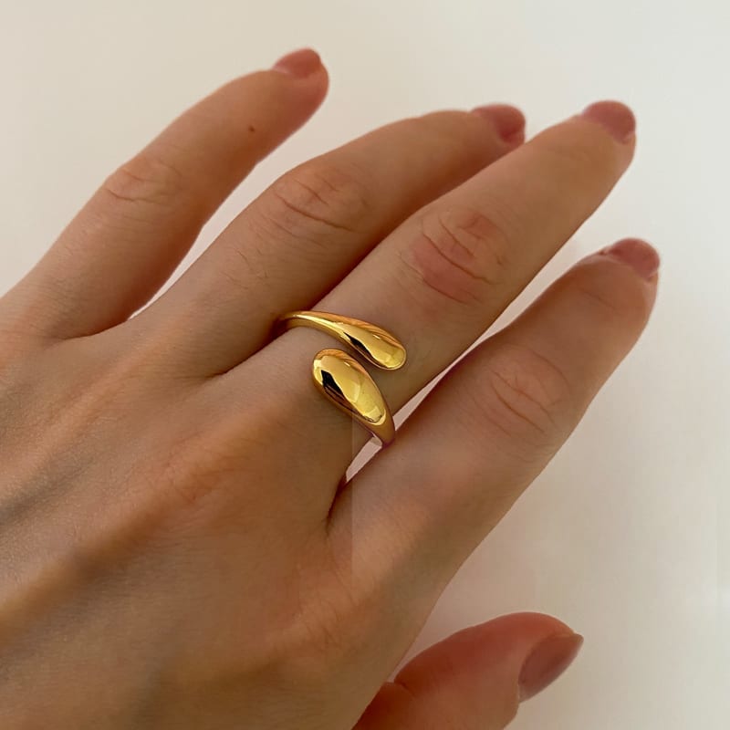 2026 QC 珠宝经典戒指女士不锈钢珠宝无褪色 18K 镀金时尚珠宝 Anillos De Pareja - 默认 - 女士Fashion
